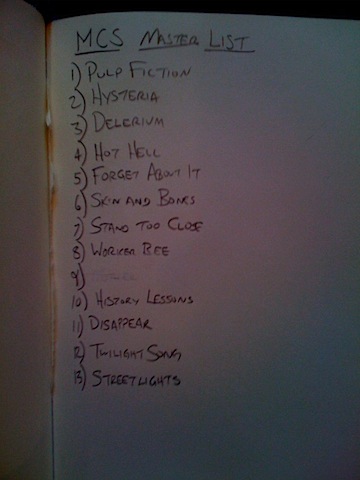 Motion City Soundtrack Track Listing